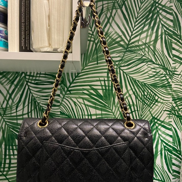 Classic Chanel Double Flap Black Caviar - Picture 3 of 11
